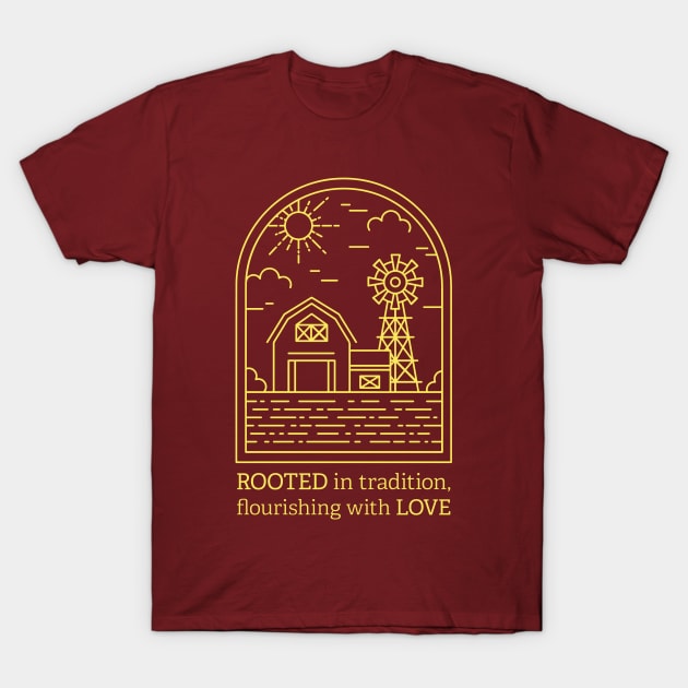 Line Art Homestead T-Shirt by ElusiveIntro